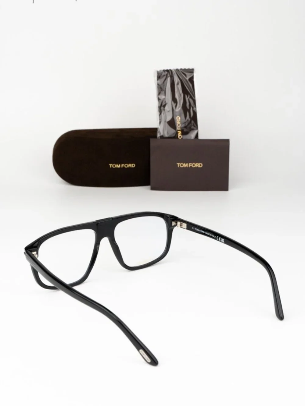 Tom Ford Women Eyeglasses Black Aviator FT5901-B-N 001 NEW AUTHENTIC